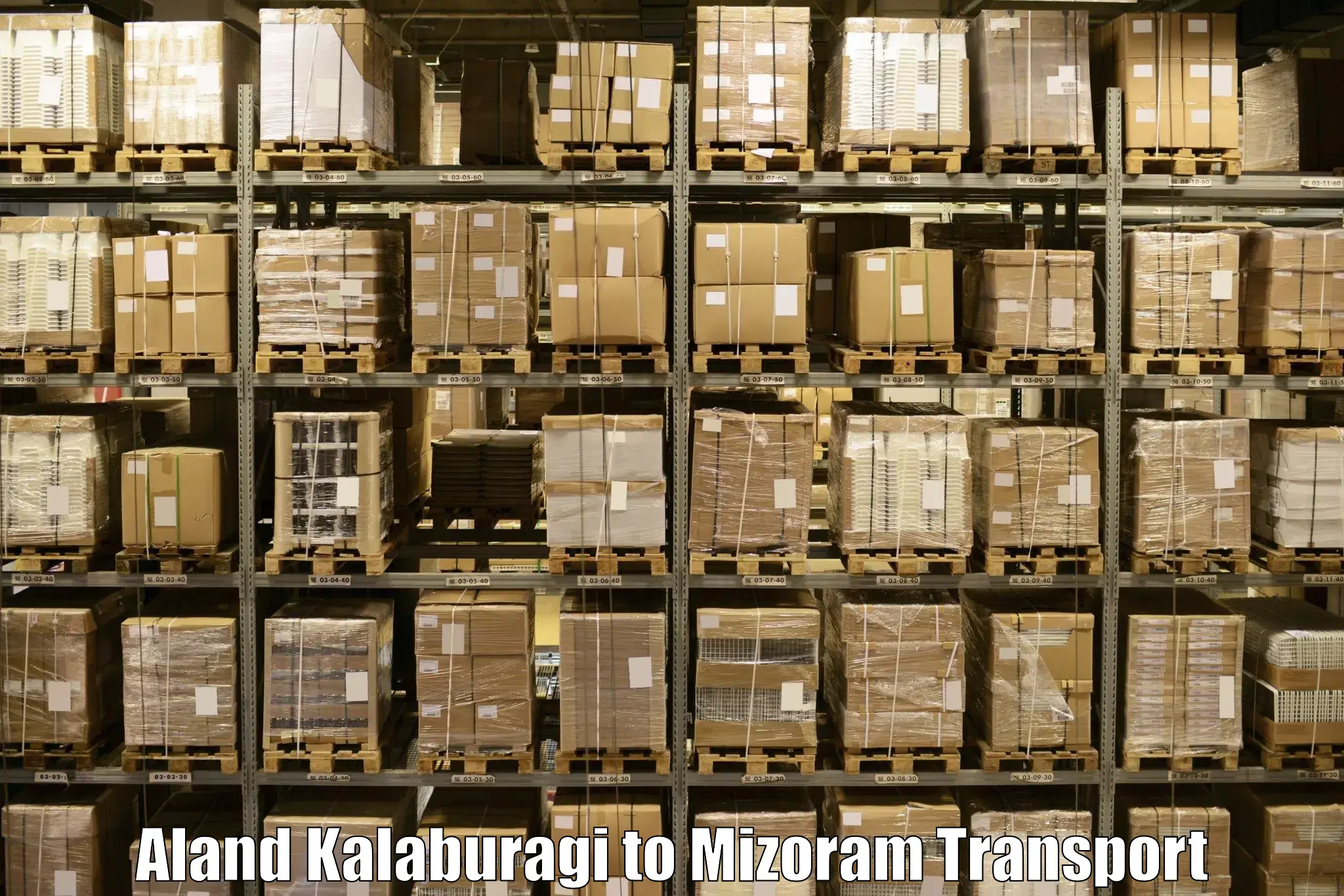 Container transportation services Aland Kalaburagi to Khawzawl