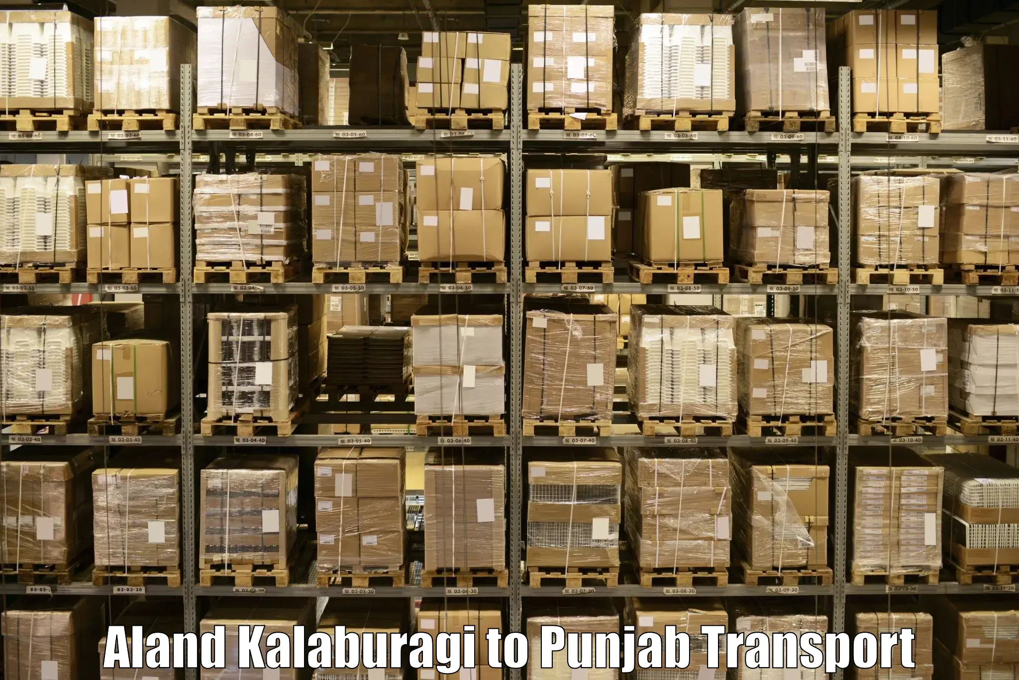 Commercial transport service Aland Kalaburagi to Barnala