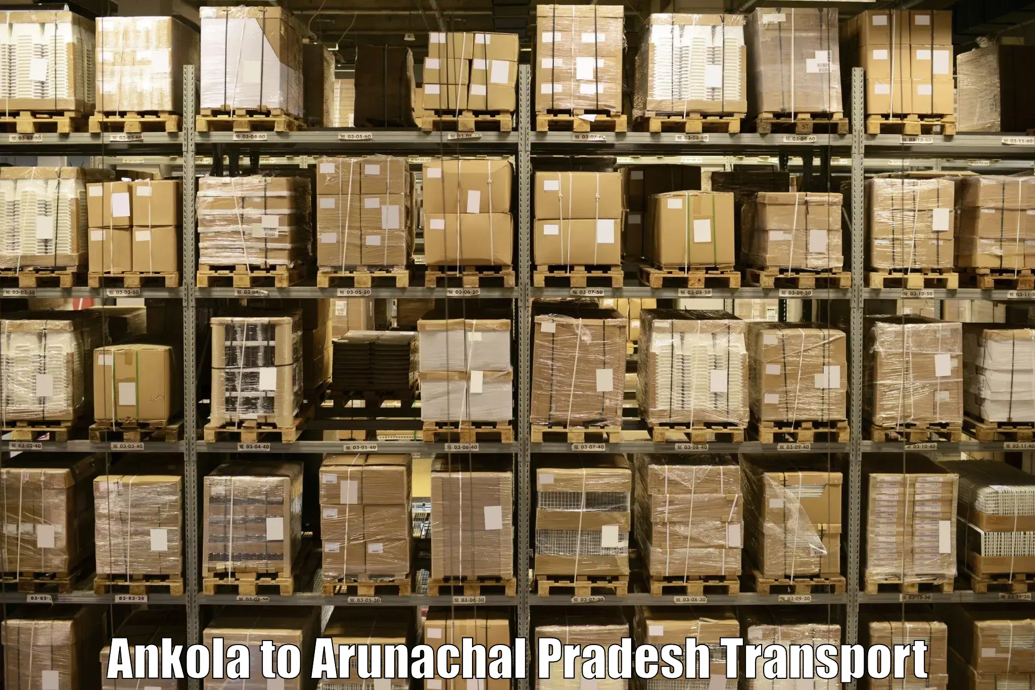Vehicle courier services Ankola to Arunachal Pradesh