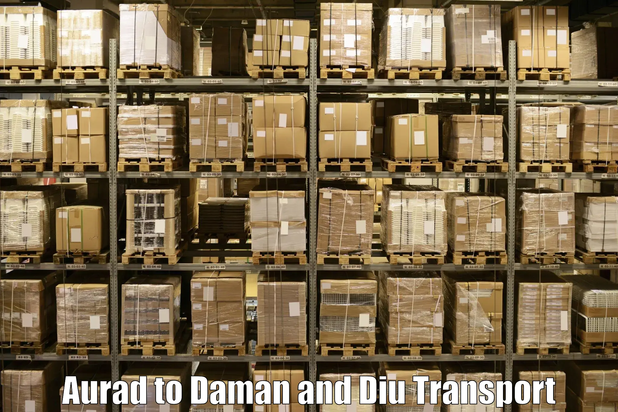 Commercial transport service in Aurad to Diu