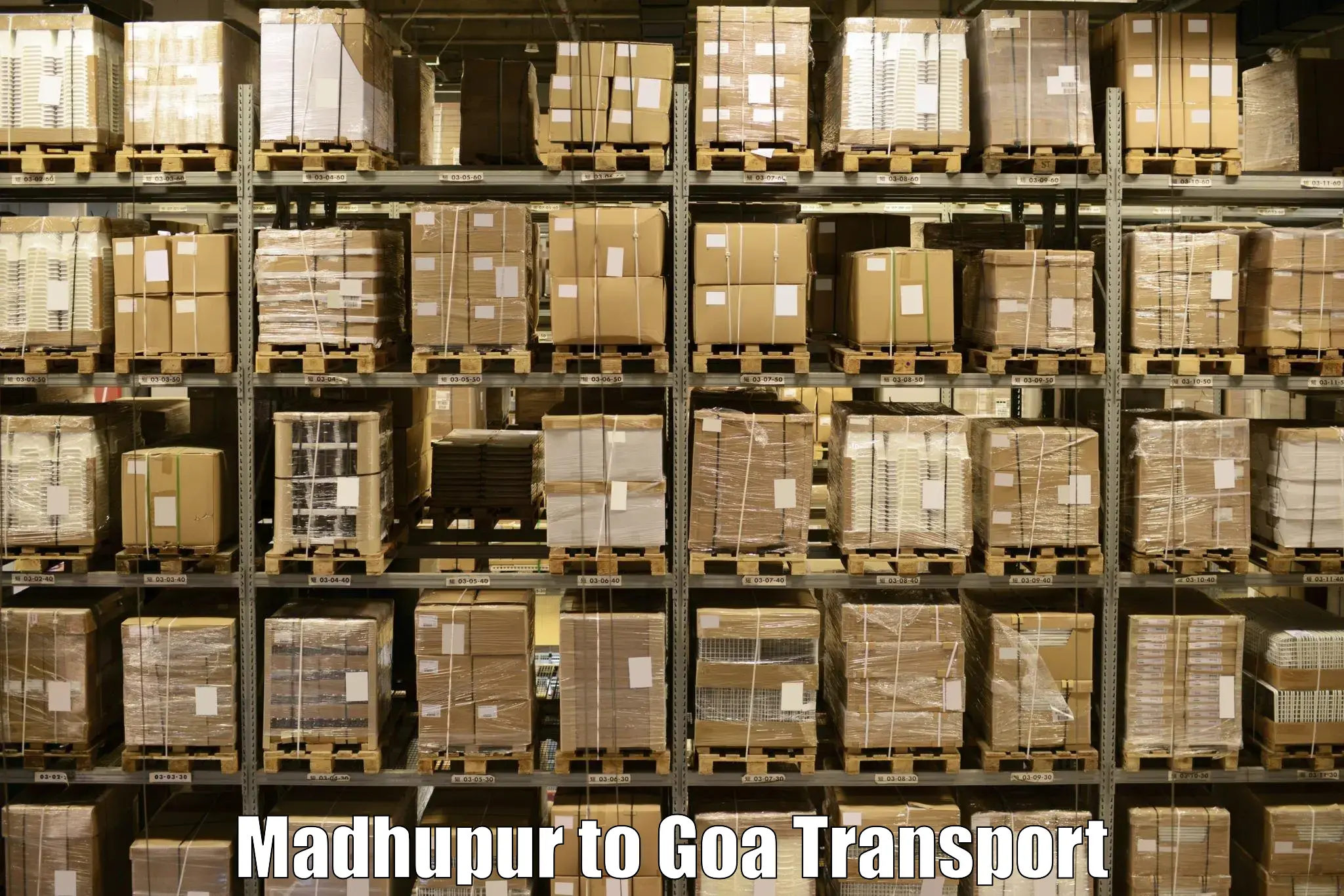 Two wheeler parcel service Madhupur to Panjim