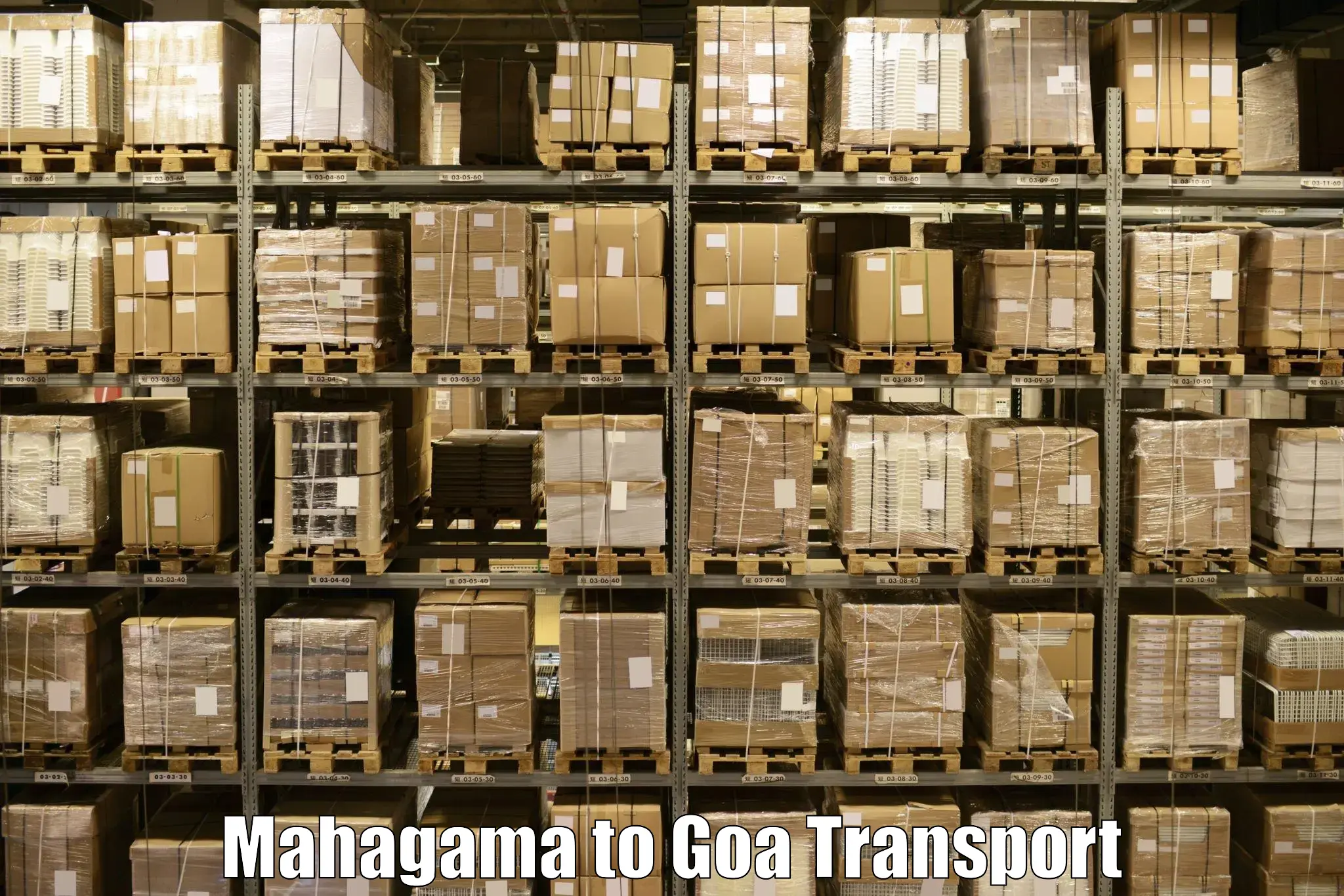 Two wheeler transport services Mahagama to Goa