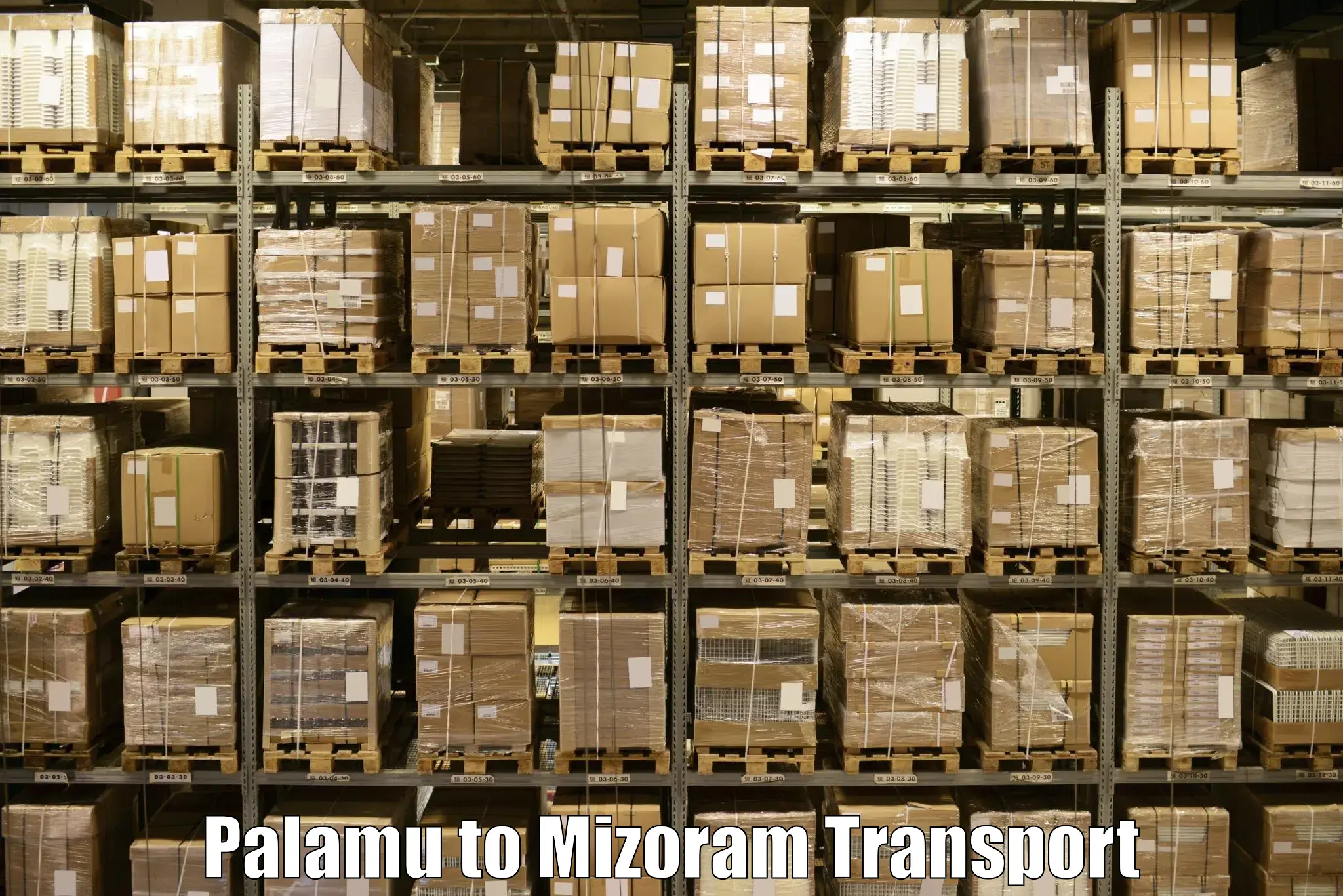 Vehicle parcel service in Palamu to Mizoram University Aizawl