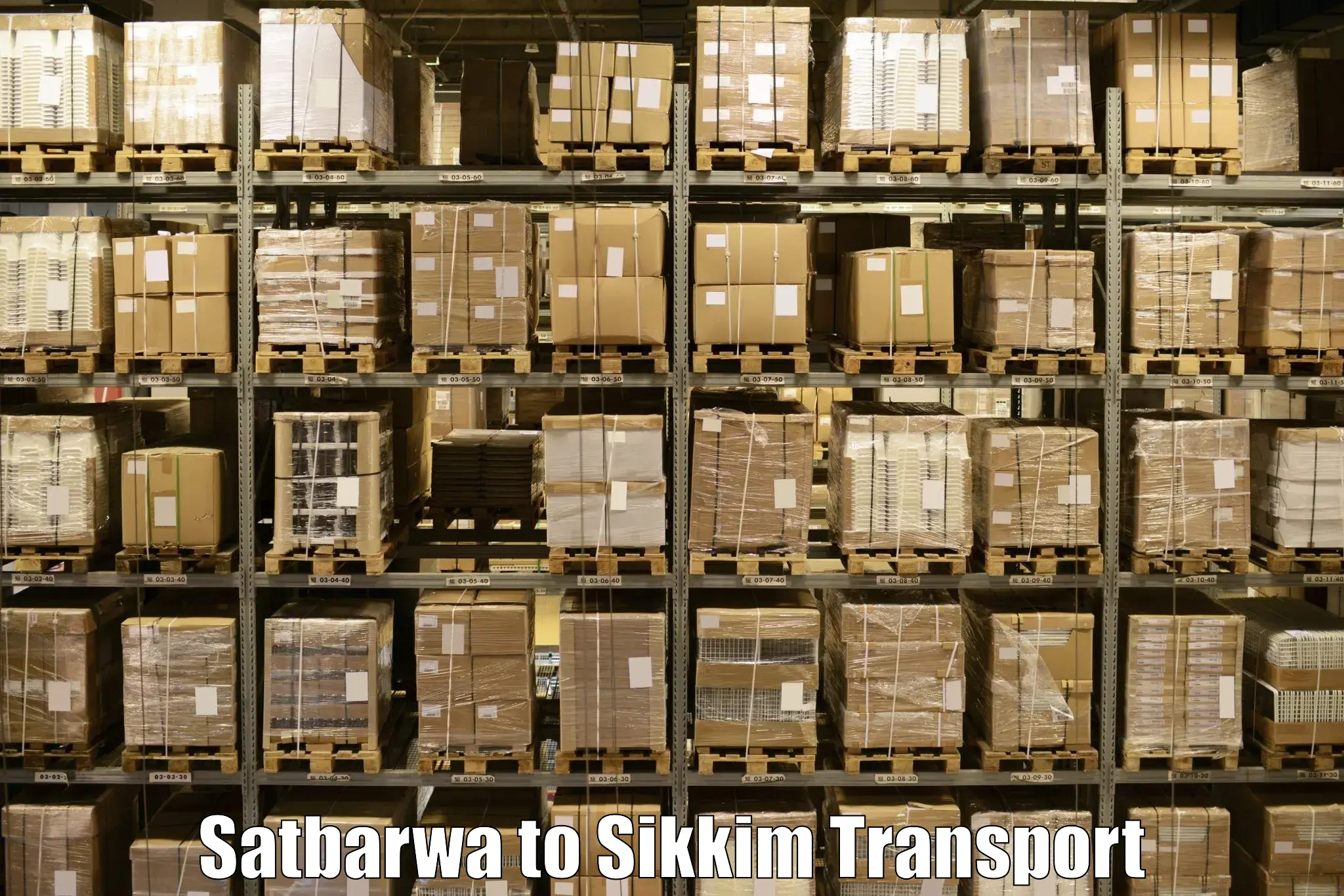 Two wheeler parcel service Satbarwa to Mangan
