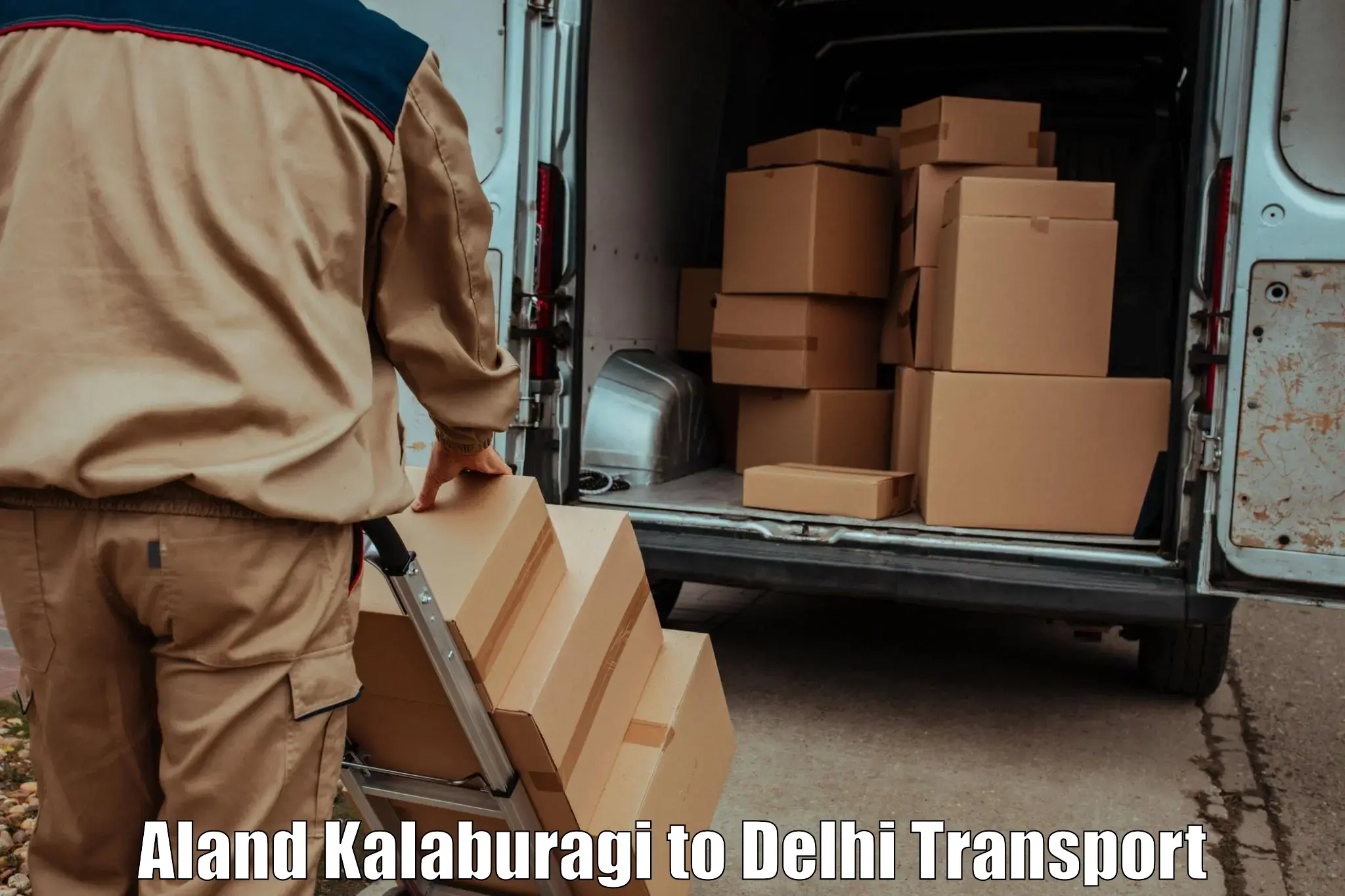 Daily parcel service transport Aland Kalaburagi to University of Delhi