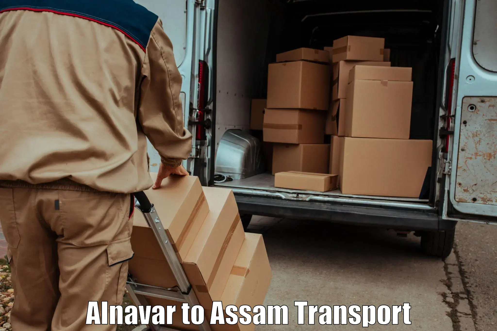 Vehicle parcel service Alnavar to Jamugurihat
