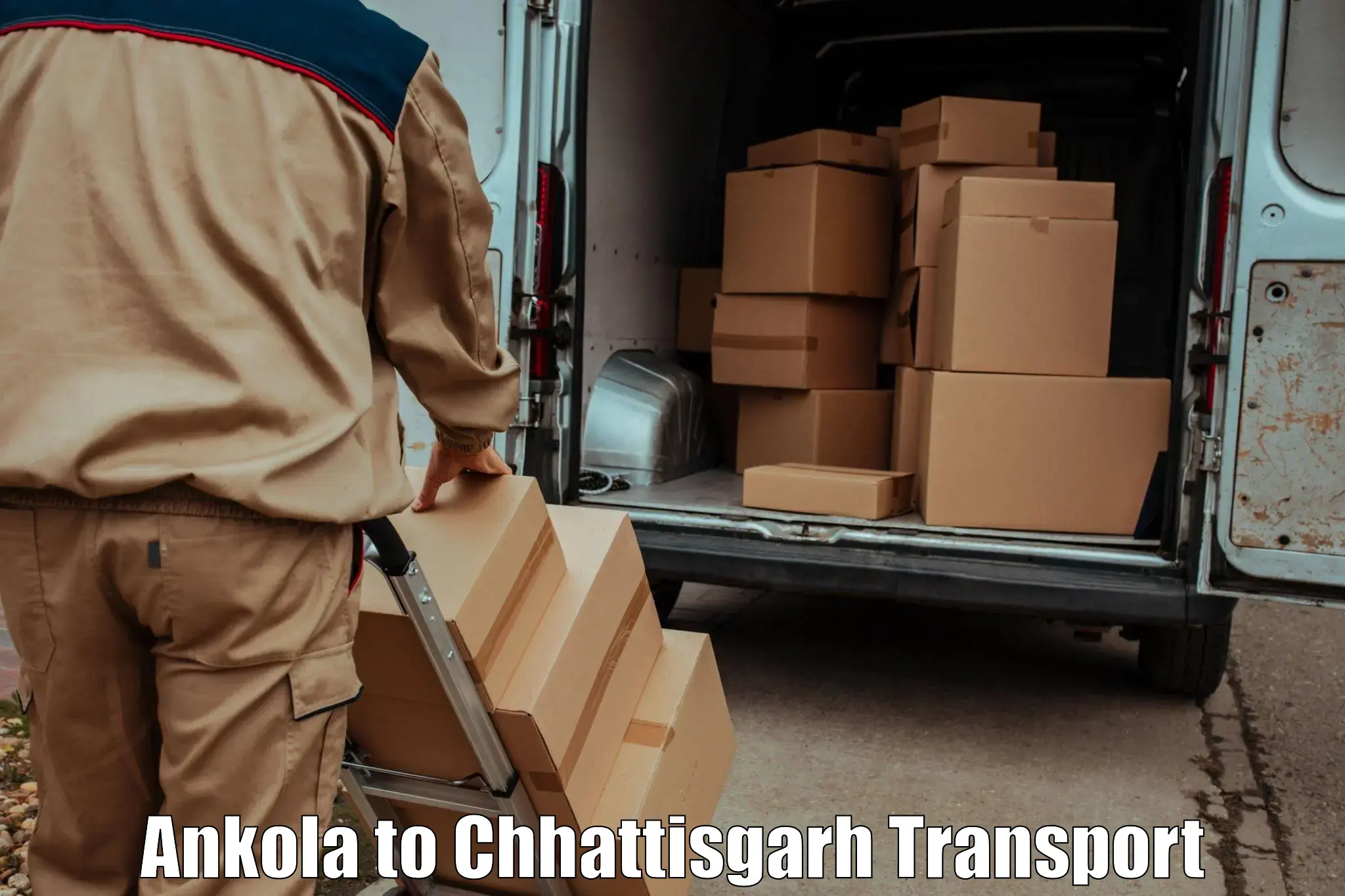 Vehicle transport services Ankola to Kunkuri