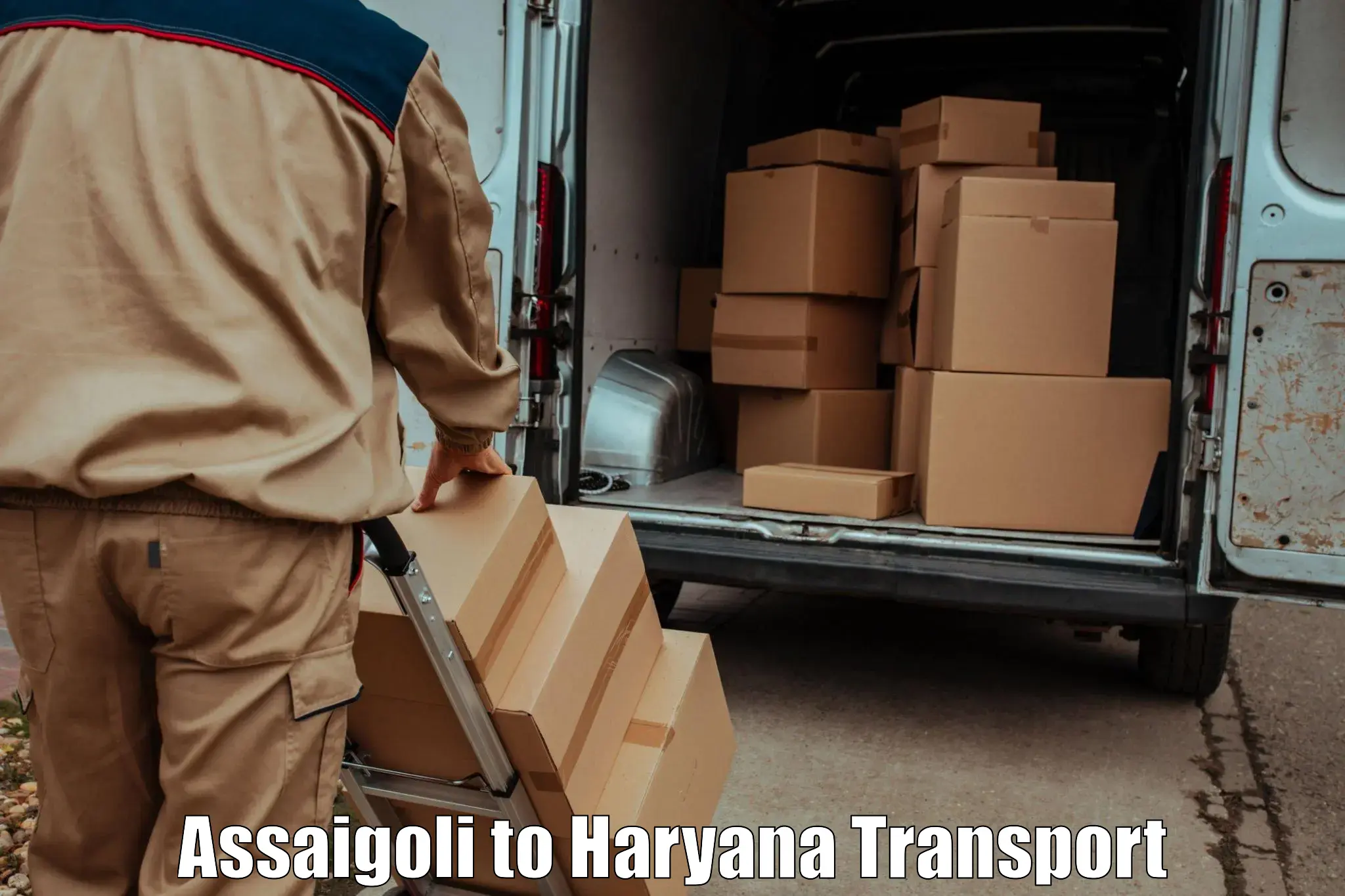 Two wheeler parcel service in Assaigoli to Panchkula