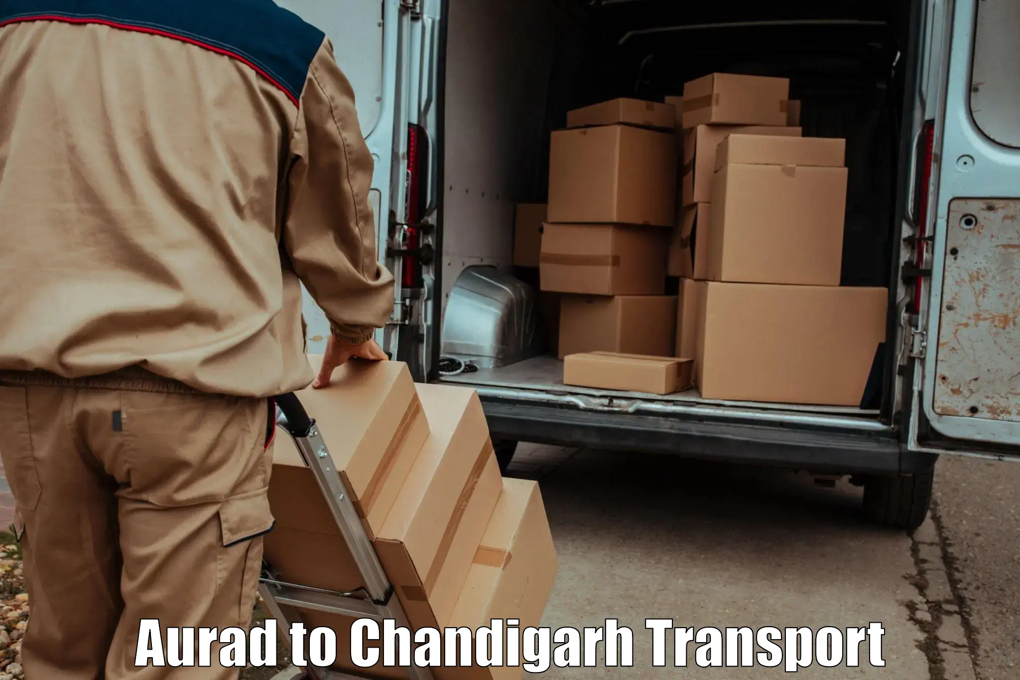 Two wheeler parcel service Aurad to Chandigarh