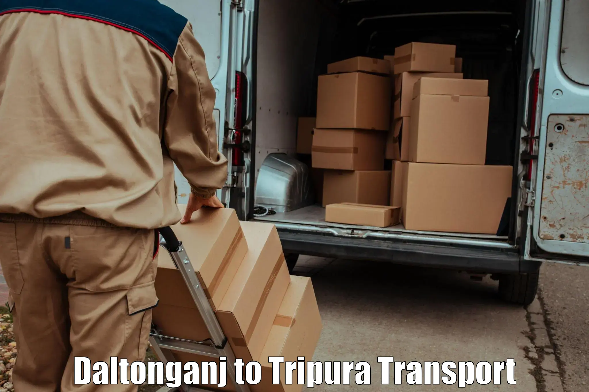 Daily parcel service transport Daltonganj to Tripura
