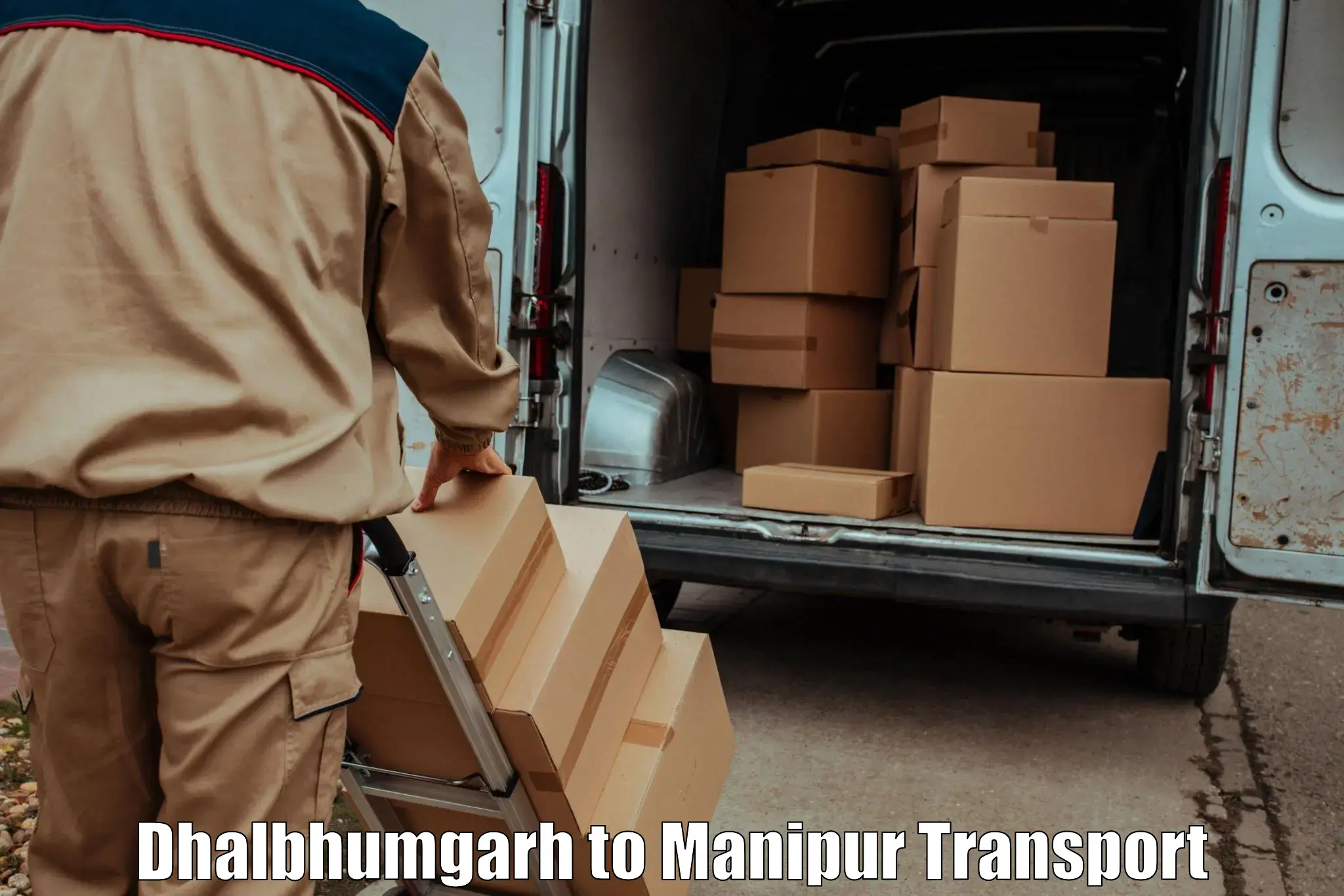 Two wheeler parcel service Dhalbhumgarh to Thoubal
