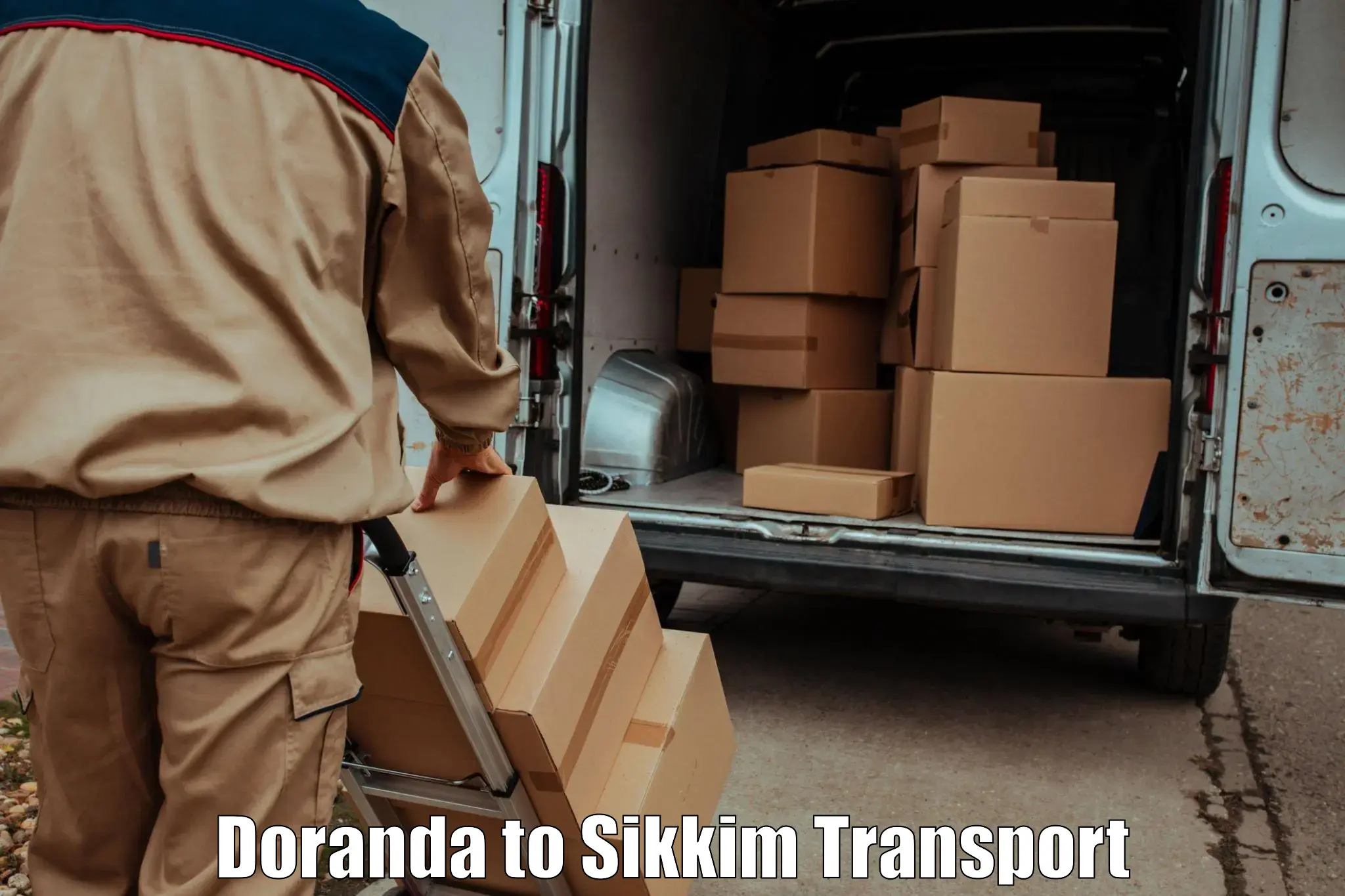 Pick up transport service Doranda to Sikkim