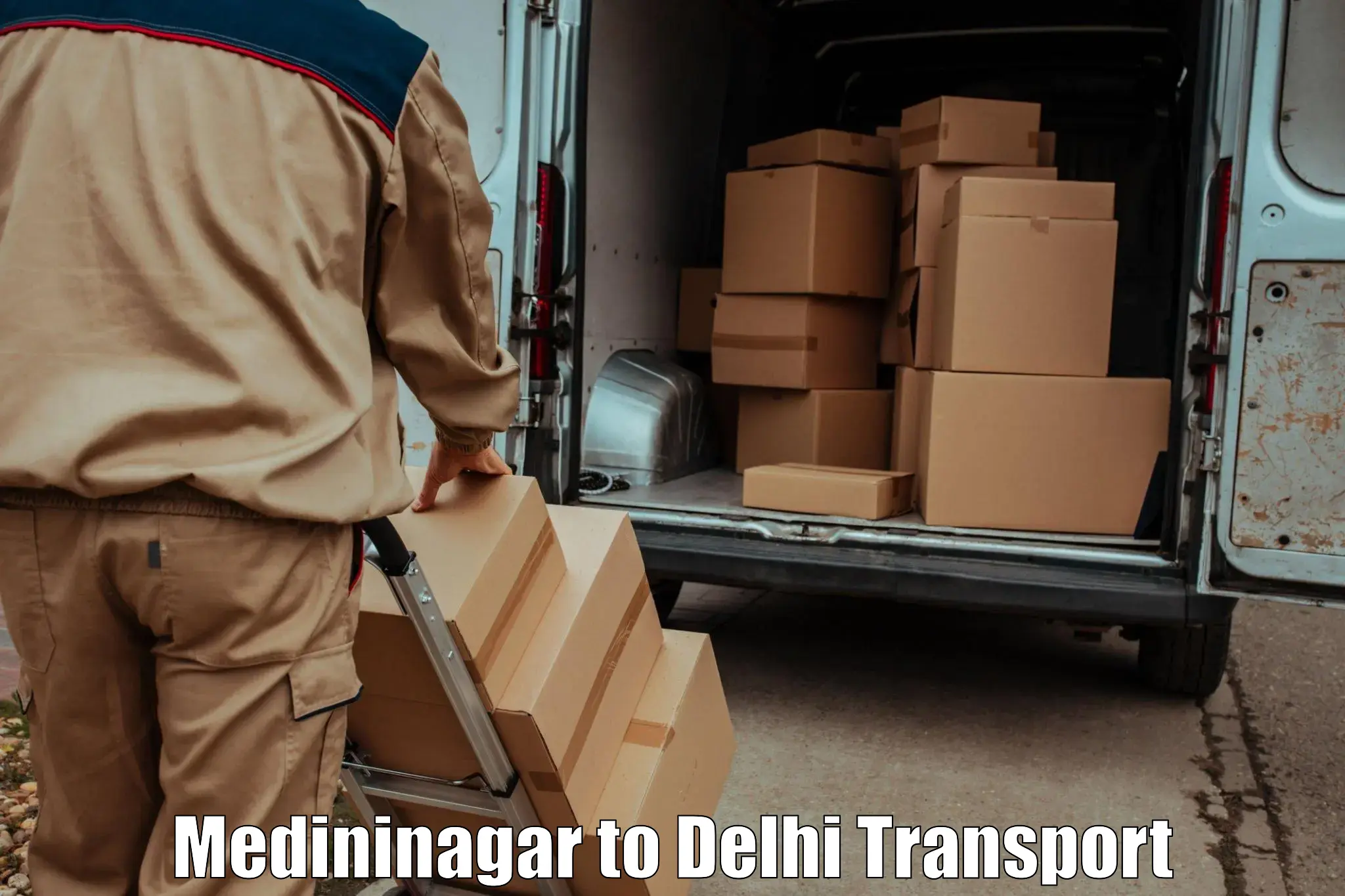 Land transport services in Medininagar to East Delhi