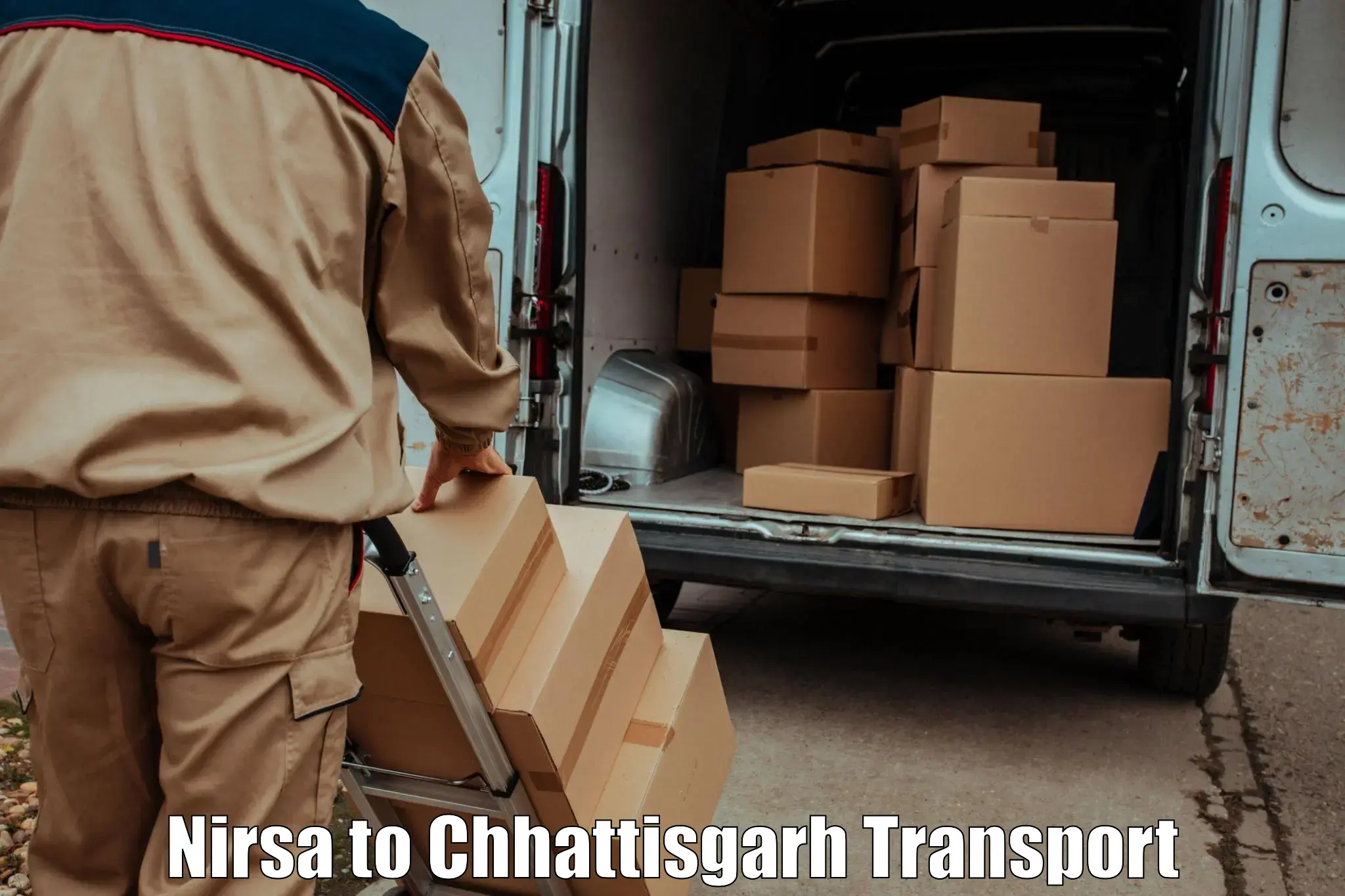 Cargo train transport services Nirsa to Ambikapur