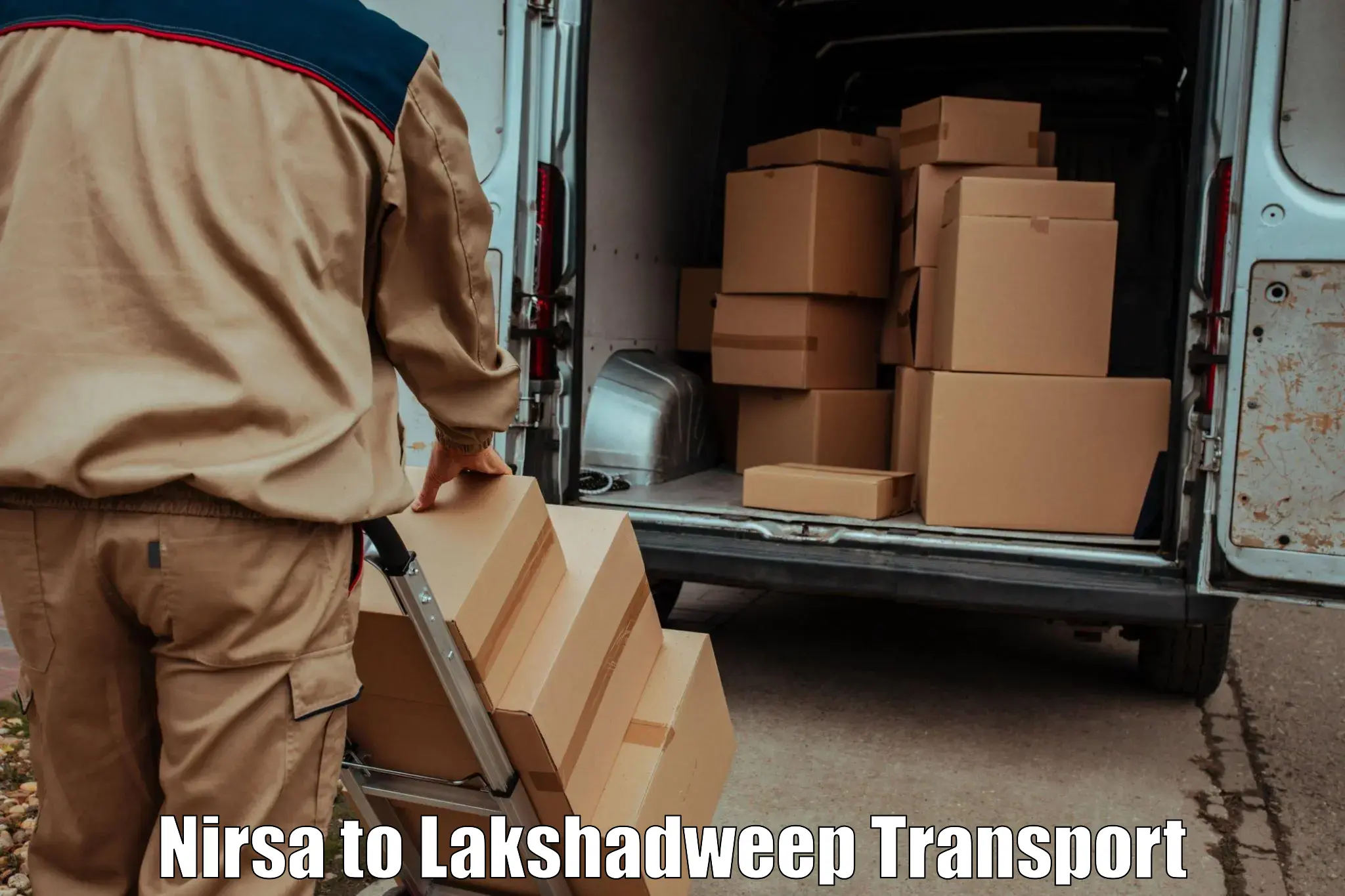 India truck logistics services in Nirsa to Lakshadweep