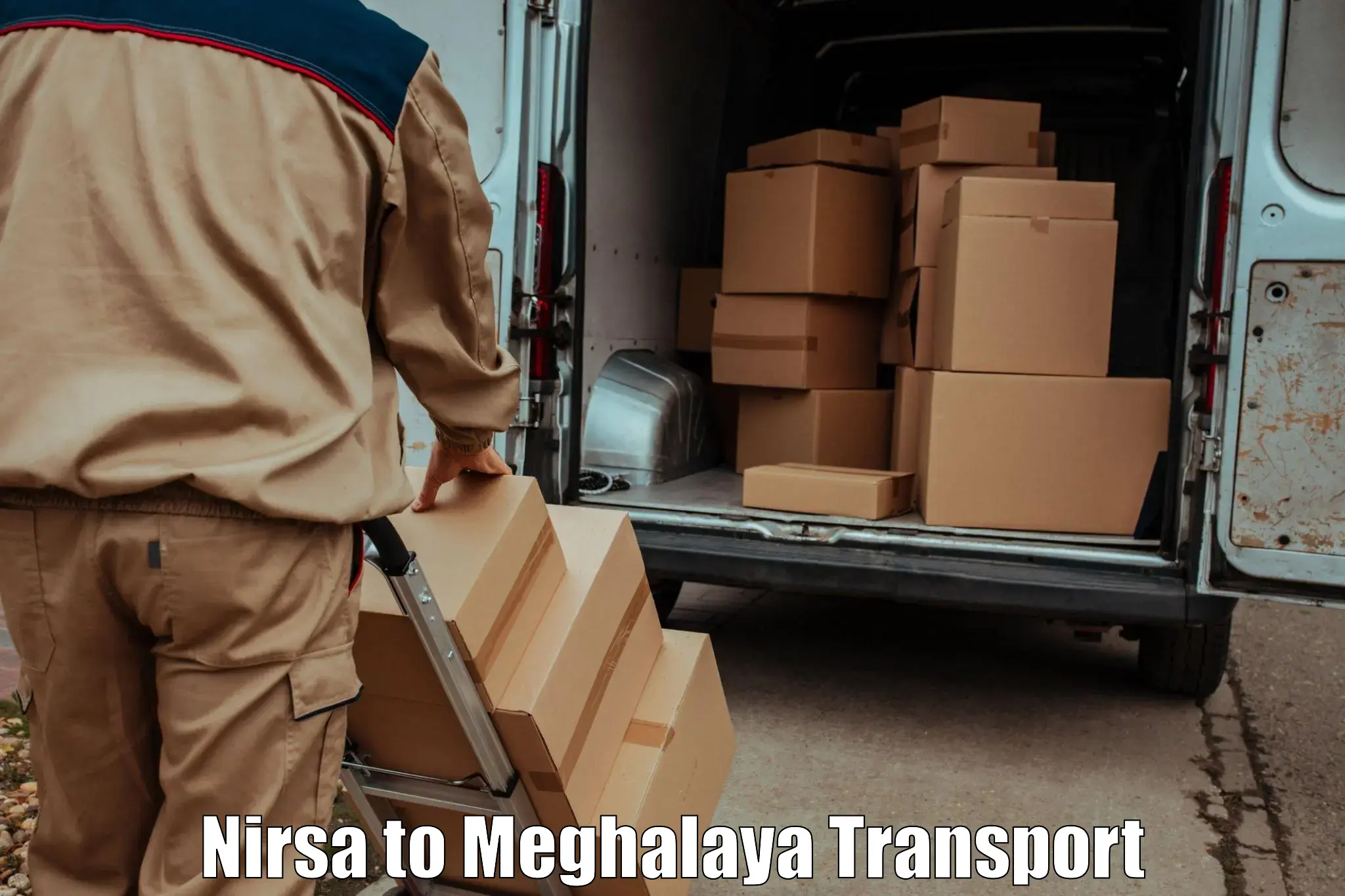 Online transport service Nirsa to Meghalaya